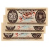 50 Forint Bankjegy 1980 MINTA sorszámkövető 3db