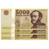 5000 Forint Bankjegy 2016 BB,BC,BD UNC nagyon alacsony azonos
