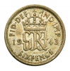 Anglia VI. György ezüst 6 Penny 1943