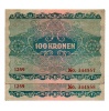 Ausztria 100 Korona Bankjegy 1922 EF sorszámkövető pár
