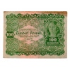 Ausztria 100 Korona Bankjegy 1922 F