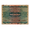 Ausztria 100 Korona Bankjegy 1922 F