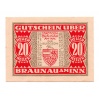 Ausztria Notgeld Braunau am Inn 20 Heller 1920