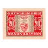 Ausztria Notgeld Braunau am Inn 20 Heller 1920