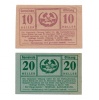 Ausztria Notgeld Ottnang 10-20 Heller 1920