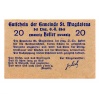 Ausztria Notgeld Sankt Magdalena bei Linz 20 Heller 1920