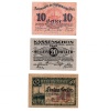 Ausztria Notgeld Wien 10-20-50 Heller 1919 Bécs sor