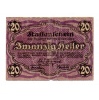 Ausztria Notgeld Wien 20 Heller 1920 Bécs weitere 3 Millionen