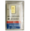 Befektetési arany lapka Credit Suisse 1 gramm Au999,9