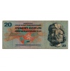 Csehszlovákia 20 Korona Bankjegy 1970 P92c L sorozat
