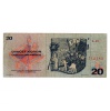 Csehszlovákia 20 Korona Bankjegy 1970 P92c L sorozat