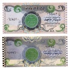 Irak 1 Dinar Bankjegy 1992 P79 eltérő színű bankjegypár