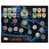 Kanada 125. évfordulói tartományi 13 db-os érme készlet 1992 