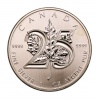 Kanada 5 Dollár 2013 1 UNCIA színezüst Maple Leaf 25. évforduló