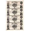 Kossuth 1 Forint  Bankjegyív 1852 Philadelphia A,B,C,D sorozat