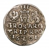 Lengyelország III. Zsigmond (Vasa) 3 Garas Trojak 1601 F Wschowa