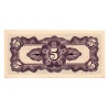 Malájföld Japán megszállása 5 Cent Bankjegy 1942 PM2b