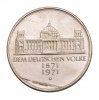 Németország ezüst 5 Márka 1971 G Duetsches Reich