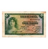 Spanyolország 5 Peseta Bankjegy 1935 P85a