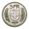 Svájc ezüst 5 Frank 1940 B