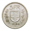 Svájc ezüst 5 Frank 1954 B