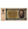 Szlovákia 10 Korona Bankjegy 1943 P6a