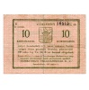 Szombathely 10 Korna Pénztári utalvány 1919