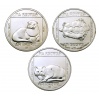 Természetvédelem 3db 200 Forint ezüst emlékérme 1985 BU