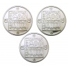 Természetvédelem 3db 200 Forint ezüst emlékérme 1985 BU