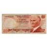 Törökország 20 Lira Bankjegy 1974 P187b