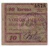 Vörös Újság 10 Korona 1919