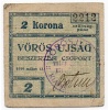 Vörös Újság 2 Korona 1919