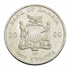 Zambia 1 UNCIA 5000 Kwacha 2000 Elefánt Ag999 matt felület