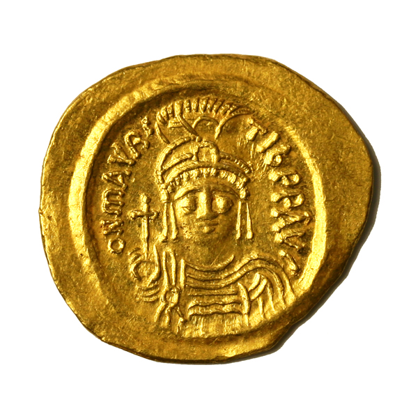 Mauricius Tiberius Solidus aranypénz