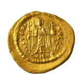 Mauricius Tiberius Solidus aranypénze